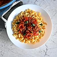 recette Recette de pâtes bolognaises aux lentilles