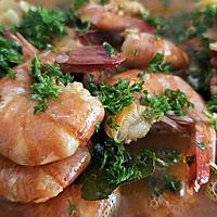 recette Gambas à la bière et à l'ail légèrement relever