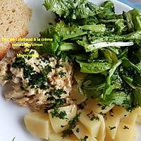 recette Dos de cabillaud à la crème moutarde/citron