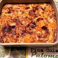 recette Clafouti de carottes et crevettes au curry et au chèvre