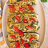 recette Recette courgettes farcies au poulet