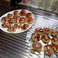recette Choux à la,crème patissière et,caramel.