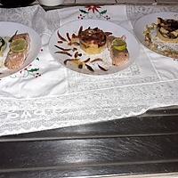 recette Darnes de saumon aux 3 purèes (poivrons,tomates ,poireau,pousses  d 'èpinard).f