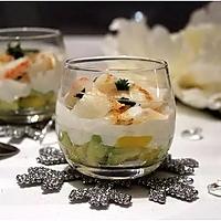 recette verrines crevettes avocat mangue