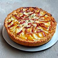 recette tarte pomme de terres camembert lardons