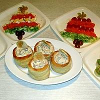 recette Sapin(guacamole et crevettes),Sapins de crudités, Vol au vent aux fruits de mer