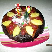 recette Moelleux vanille et chocolat,décor de Noel