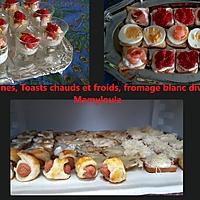 recette Verrines, Toasts chaud et froids, fromages blanc aromatisés divers