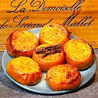 recette KAKIS RÔTIS AU MIEL & AUX ÉPICES.