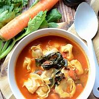 recette Soupe de tortellini