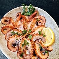 recette PETITS POULPES GRILLÉS  À LA GRECQUE
