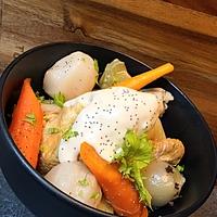 recette POULE AU POT SAUCE POULETTE