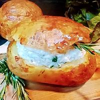 recette POMMES DE TERRE AU CHEVRE FRAIS