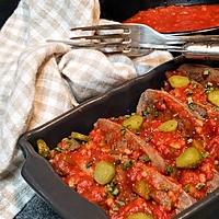 recette LANGUE DE BOEUF SAUCE PIQUANTE
