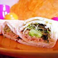 recette Petits wraps au thon