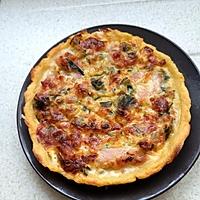 recette quiche a la pate de purée poireaux bacon
