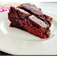 recette Brownie chocolat noir et framboises