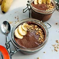 recette Pudding graines de chia bananes choco