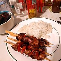 recette Brochettes de poulet mariné