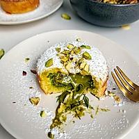 recette Moelleux aux pistaches et chocolat blanc