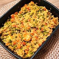 recette One pot riz aux petits pois, carottes et crevettes