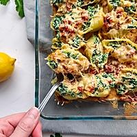 recette Conchiglioni ricotta-épinards et sauce crémeuse