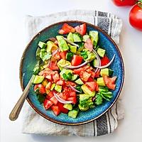 recette Salade concombre tomates avocat