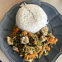 recette Petit poids carottes avec du riz