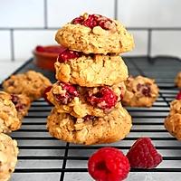 recette Cookies framboise (flocons d'avoine)