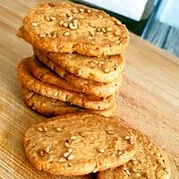 recette Biscuits apéritifs sézame/moutarde