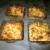 recette Cassolettes de fruits de mer gratinées