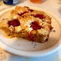 recette Brownie aux framboise et chocolat blanc