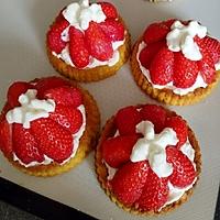 recette Tartelettes sablées fraises et chantilly