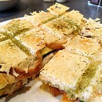recette Croque pesto courgettes tomates mozzarella