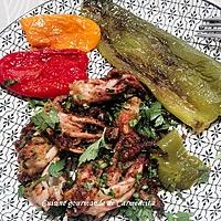 recette Tentacules d'encornets en persillade et poivrons frits