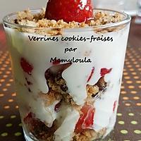 recette Verrines cookies-fraises