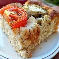 recette Focaccia épaisse et moelleuse tomates fonds d'artichauts