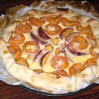 recette Tarte abricot-pêche