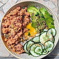 recette Bowl riz croustillant et Tartare de thon épicé