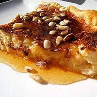 recette Tarte au gruyère , miel et pignons de pin