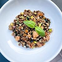 recette Salade de lentilles à la truite fumée