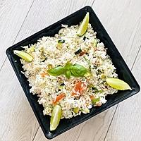 recette Salade de riz au saumon fumé