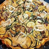 recette Tarte courgettes et chèvre