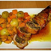 recette Rôti d’agneau farci