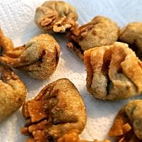 recette Wonton au poulet , champignons noir et ciboule
