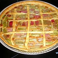 recette Tarte à la rhubarbe de chef Damien