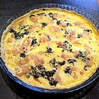 recette Quiche saumon fumé épinards feta