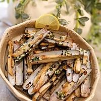 recette COUTEAUX EXTRA FRAIS / PERSILLADE À LA PLANCHA.
