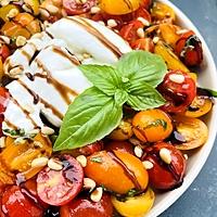 recette L’incontournable salade tomates/burrata