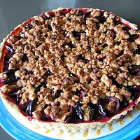 recette Tarte streusel alsacienne aux prunes et à la cannelle